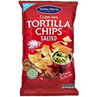 Nacho Chips | Santa Maria | Chips De Tortilla De Maíz Crujientes Salados | Peso total 185 gramos